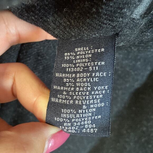 London Fog Men Brown Wool Blend Winter Jacket with Attached Hood & Vest Size M - Picture 14 of 16